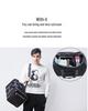 Portable Foldable Travel Bag with Large Capacity and Trolley Handle Attachment