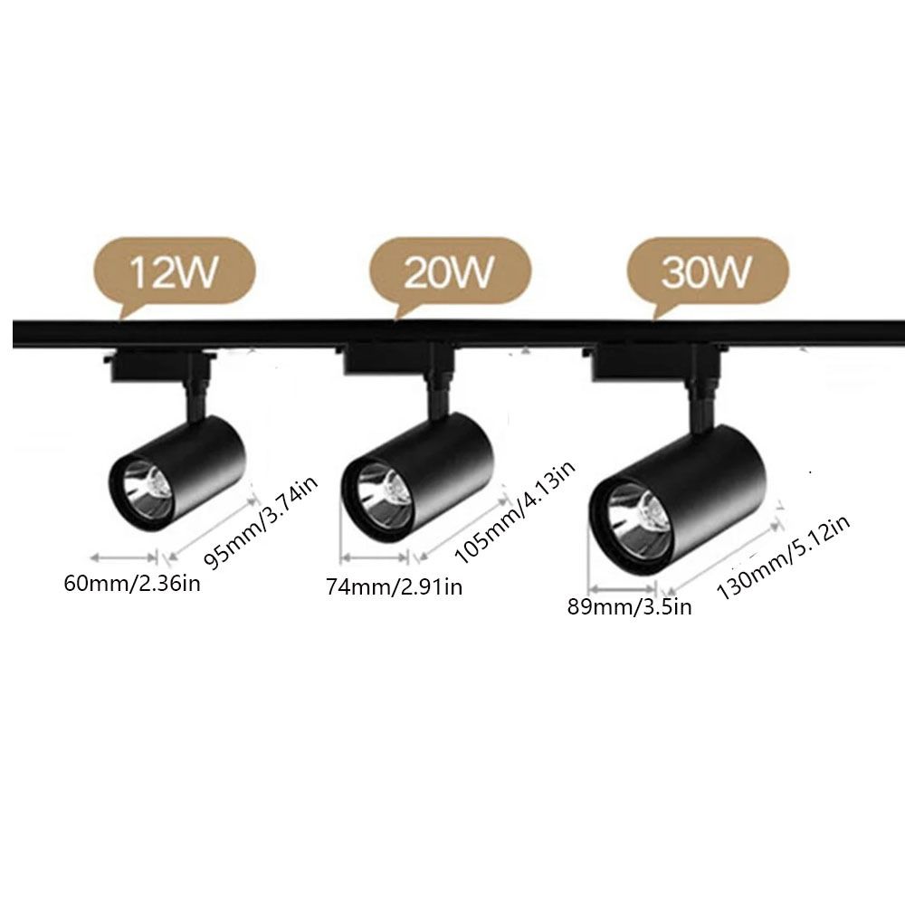 Rotated LED Track Light Track Light Downlight Durable Rail Spotlight  Store