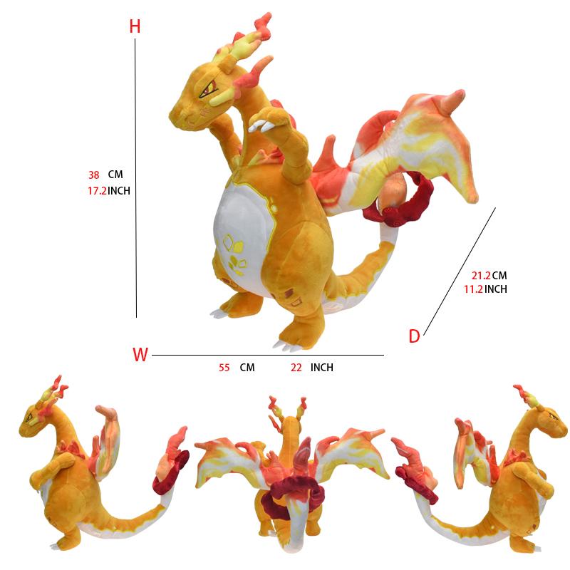 25 Styles Plush Toys Shiny Dragonair Rayquaza Gyarados Charizard Charmander Lycanroc Vulpix Lucario Stuffed Peluche Doll