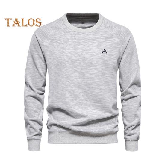 

Осень-зима мужской топ с круглым вырезом, свободный однотонный эластичный манжет, пуловер средней длины, спортивная повседневная школьная толстовка XXL светло-серый