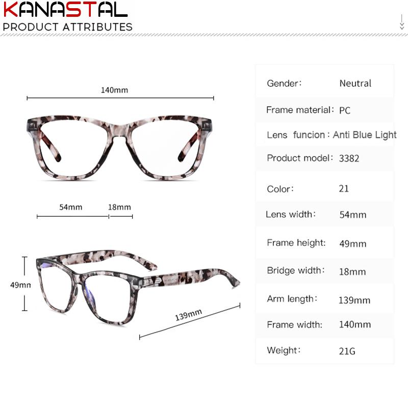 Damen Blaulichtfilterbrille Gestell Herren Anti-Ermüdungsgläser Computer Kunststoffbrille Rezept Myopie Lesebrille