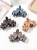 4Pcs Pink Flower Hair Claw Clips for Women Strong Hold Nonslip,Big Hair Clip for Thick Hair,Hawaiian Cute Flower Hair Clips