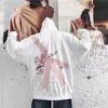 Men's Oversized Cherry Blossom Hoodie - Autumn Fashion, Heavyweight American Style, Casual High Street Outerwear