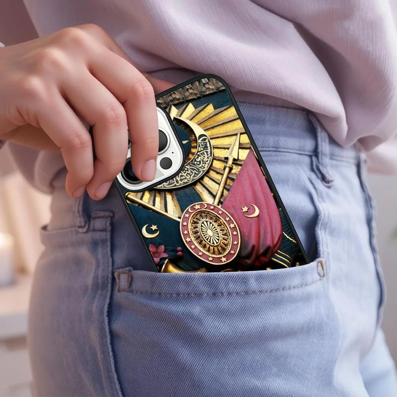 Ottoman Empire Coat Of Arms Phone Case For iPhone 17 Air 15 16e 14 13 Pro Max Coque 12 11 Pro Max PLUS cover