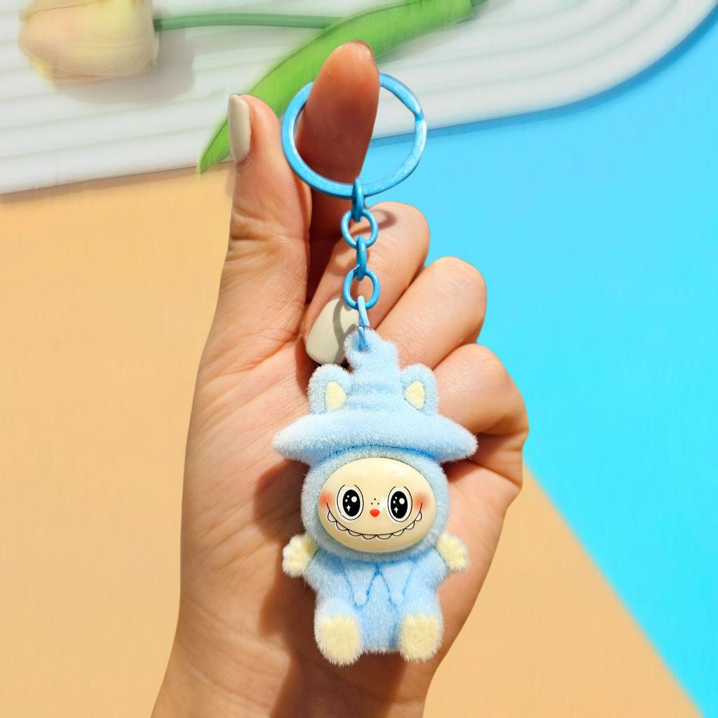 Keychain DIY Jewelry Accessories Three-dimensional Doll Cute Grain Tide Play Car Bag Pendant