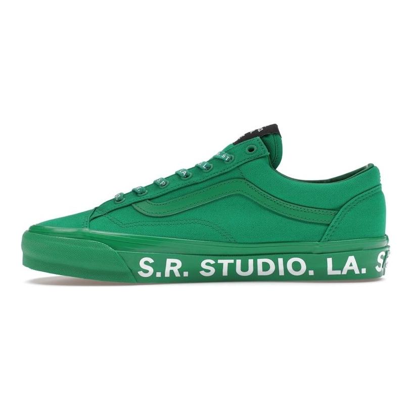 S.R. STUDIO. LA. CA. x Vans Old Skool Reissue 36 Vibram Green Unisex Sneakers White VN000S53Y9H