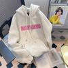 Autumn and Winter New High-end Men's Niche Casual Fleece Thickened American Loose Couple Hooded Sweater Jacket Women