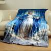 Virgin Mary Blanket  Printed Blanket for Living Room Bed Couch lunch break Soft Cozy Blanket for Friend's festival Gift