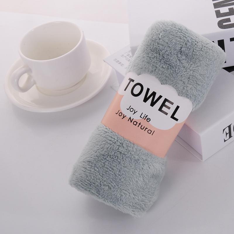Solid Color Coral Fleece Towel Warp Knitted Trimming Does Not Deform Thickened Soft Absorbent Set Bath Towel