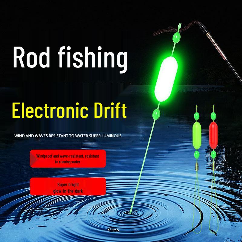 Anti-Water-Flow Luminous Float Rod Tip Cord with Eye-Catching Bean for Mèn Gān Fishing Method