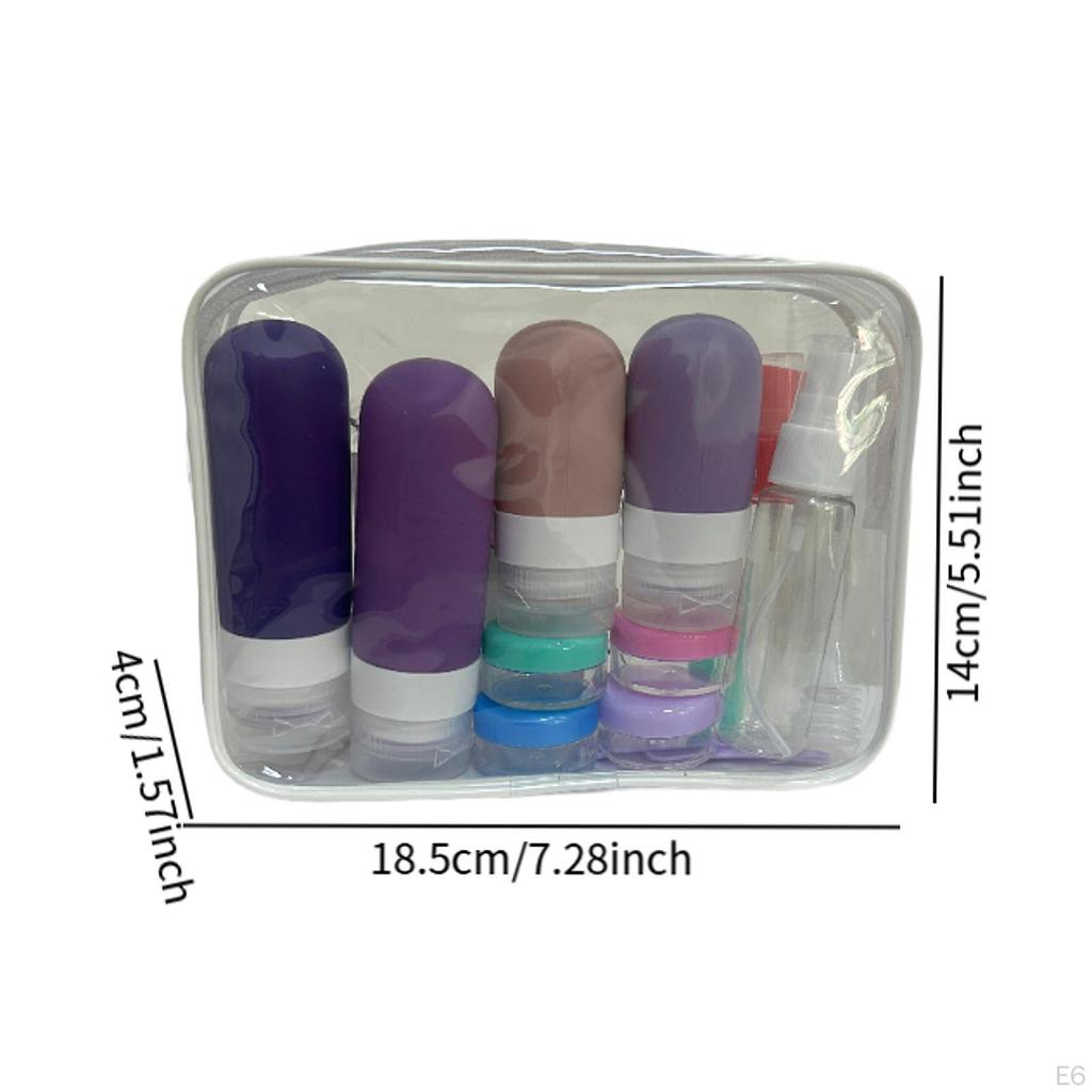 16 Pieces Travel Bottles Containers Reusable Multipurpose Empty Cream Jars Dispenser for Cosmetics
