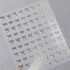 Lovely Gold Silver Black White Line Bowknot 3D Self Adhesive Nail Art Decorations Stickers Ribbon Cute Manicure Decals