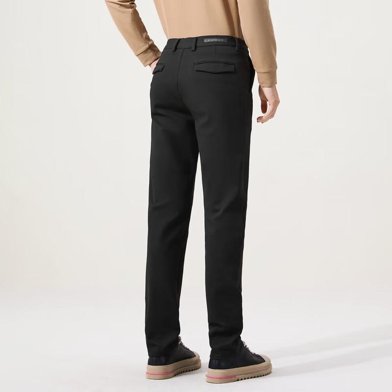 Qipai Men's High-Elastic Knit Straight-Leg Casual Pants
