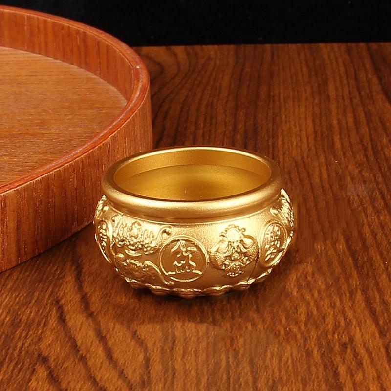 קרנוקופיה פליז מבורכת מושכת עושר מזל טוב כוח קסום קערות אוצר קישוט קטן שולחני עיצוב בית