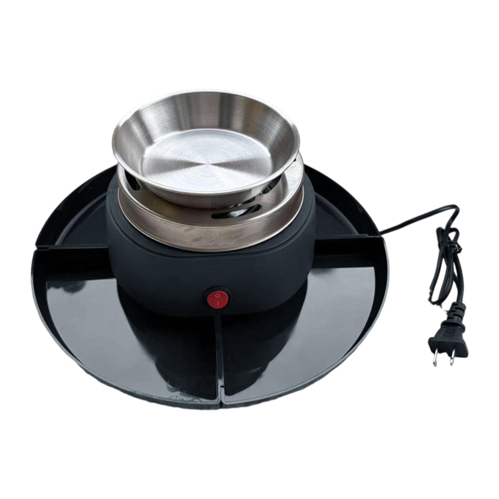 

Электрическая машинка для приготовления сморсов и 1 плавильная тарелка Подарки на новоселье Набор для приготовления сморсов на Рождество Для помещения Настольный для вечеринки чёрный