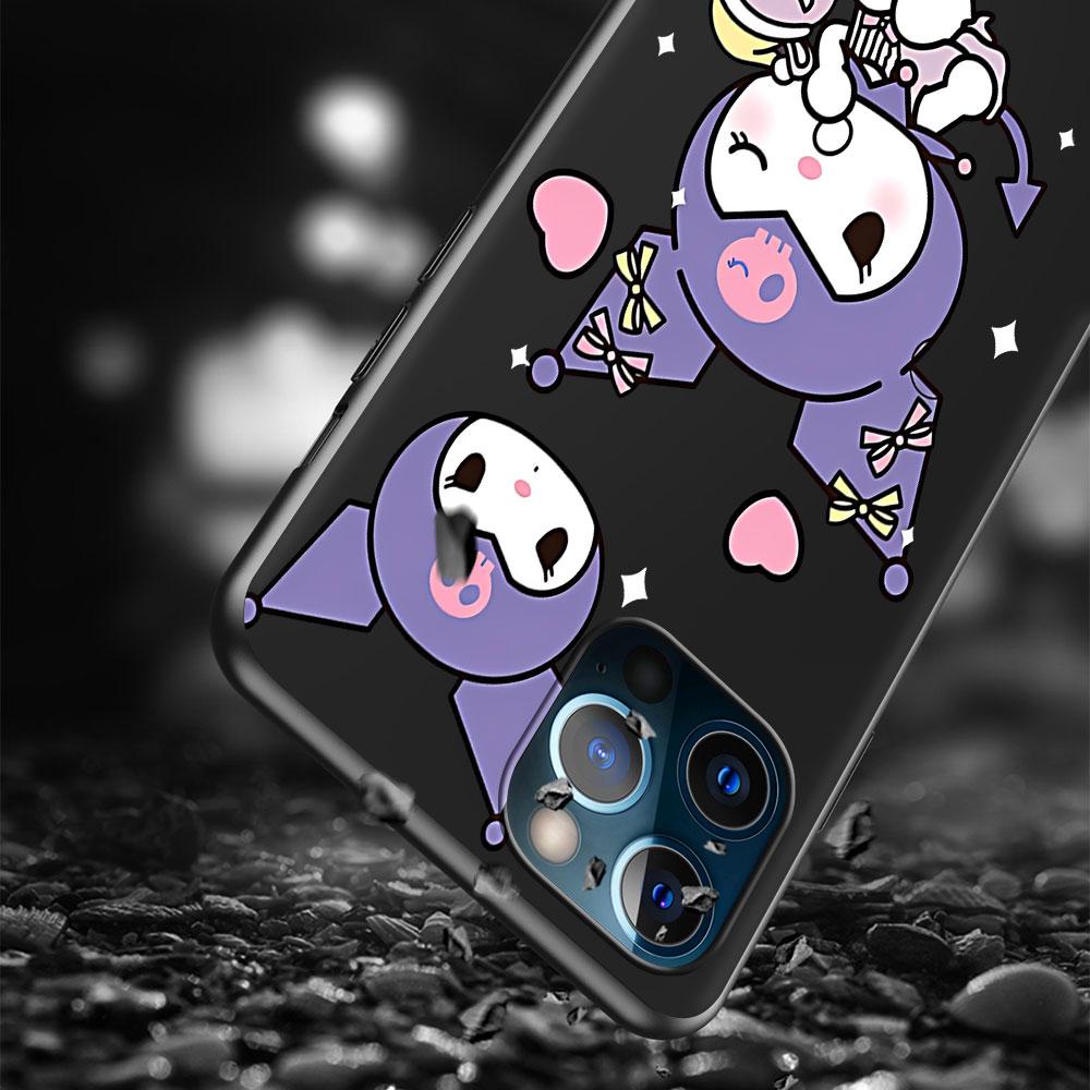 Cinnamoroll Kuromi Case for Apple iPhone 13 14 Plus 11 12 Mini 15 Pro Max 7 8 SE 2020 X XS XR Silicone Soft Phone Cover