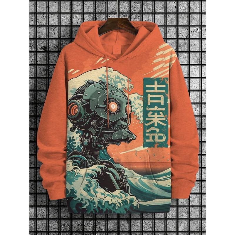 Japanese Samurai Warrior Art 3D Printed Hoodies Sweatshirt Men Women Long Sleeve Tracksuit Pullover Oversized Y2k Men's Clothing