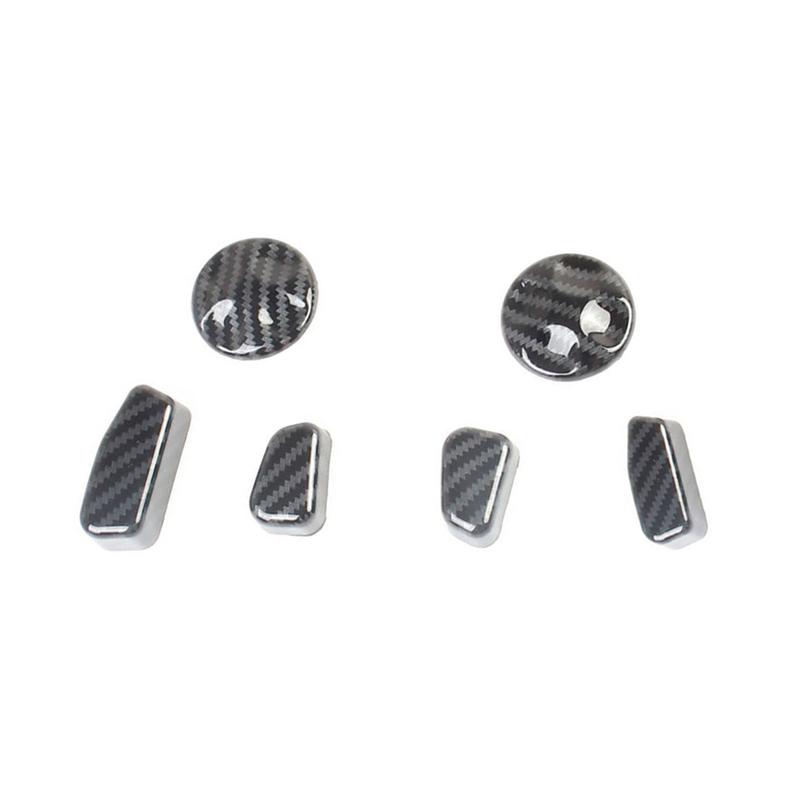 Carbon Fiber Inner Seat Adjustment Button Cover for Dodge Durango 2014- Auto Parts