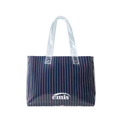Clear Stripe Shoulder Bag Navy