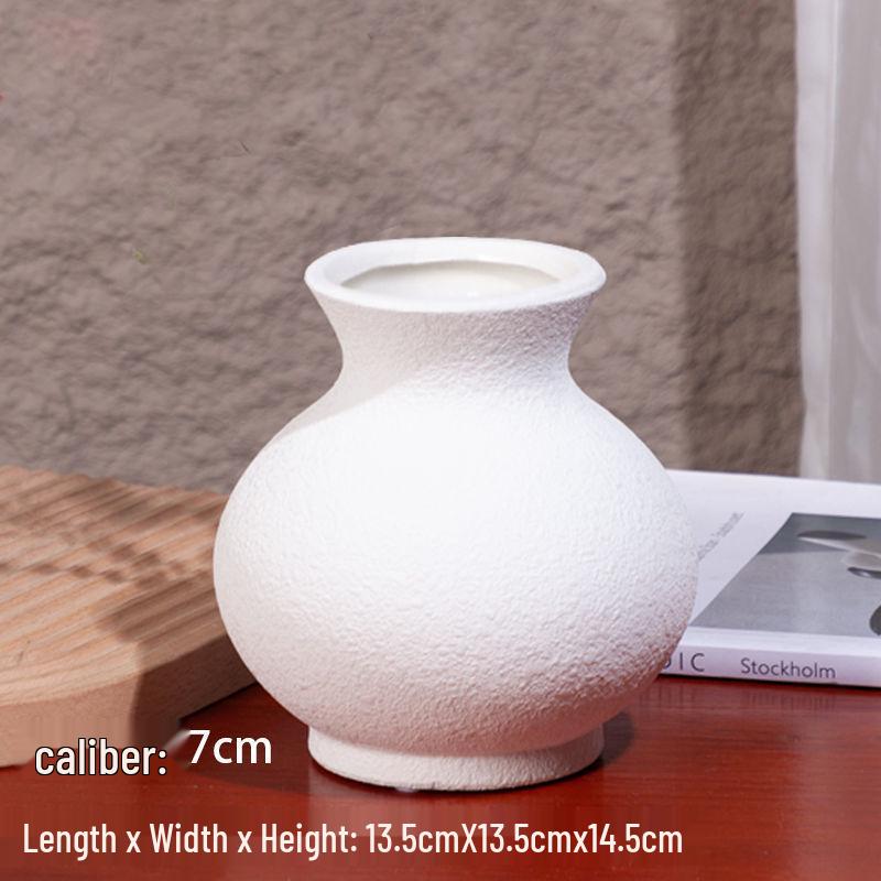 Простая керамическая гидропонная ваза для цветов - Креативный декор для гостиной