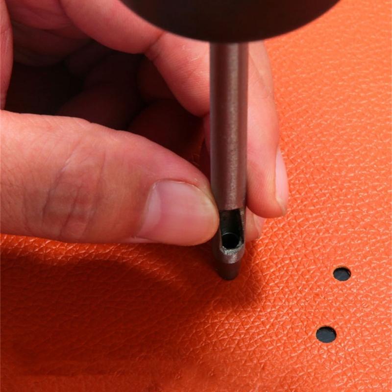Leather Hole Punch Cutter Tool, Stainless Steel Leather Punch Tool Round Hollow Punch Cutter for Watch Band Canvas Belt
