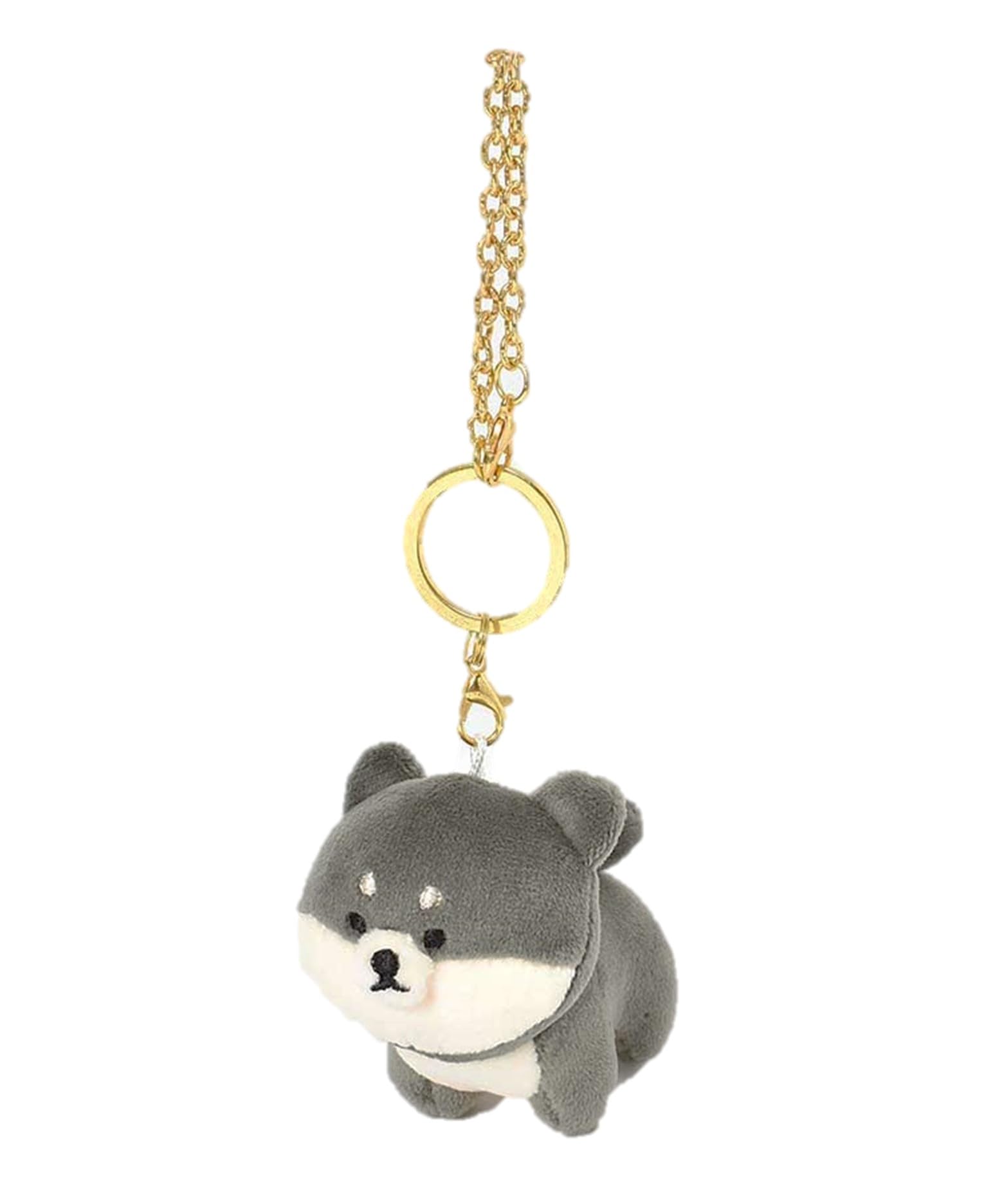 

[Accent] Fluffy Friends Shiba Inu Key Charm, Keychain, Bag Charm (Black Shiba)
