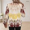 Women Plus Size Round Neck Long Sleeve Tie Dye Printed Pullover Sweatshirt