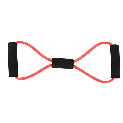 Coadă Elastică de Fitness în Formă de 8 Expander pentru Piept Bandă de Tensiune pentru Yoga Slăbire Corp Roșu