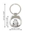 Bloodhound, St. Hubert Hound, Sleuth-hound - Keychain with a Dog, Keychain with a Print, Personalized Pendant from the Art-Dog Brand