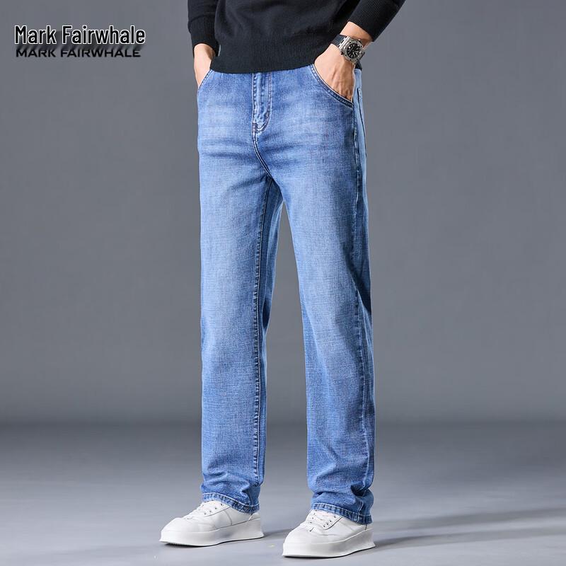 Mark Fairwhale Men's Straight Fit Washed Jeans