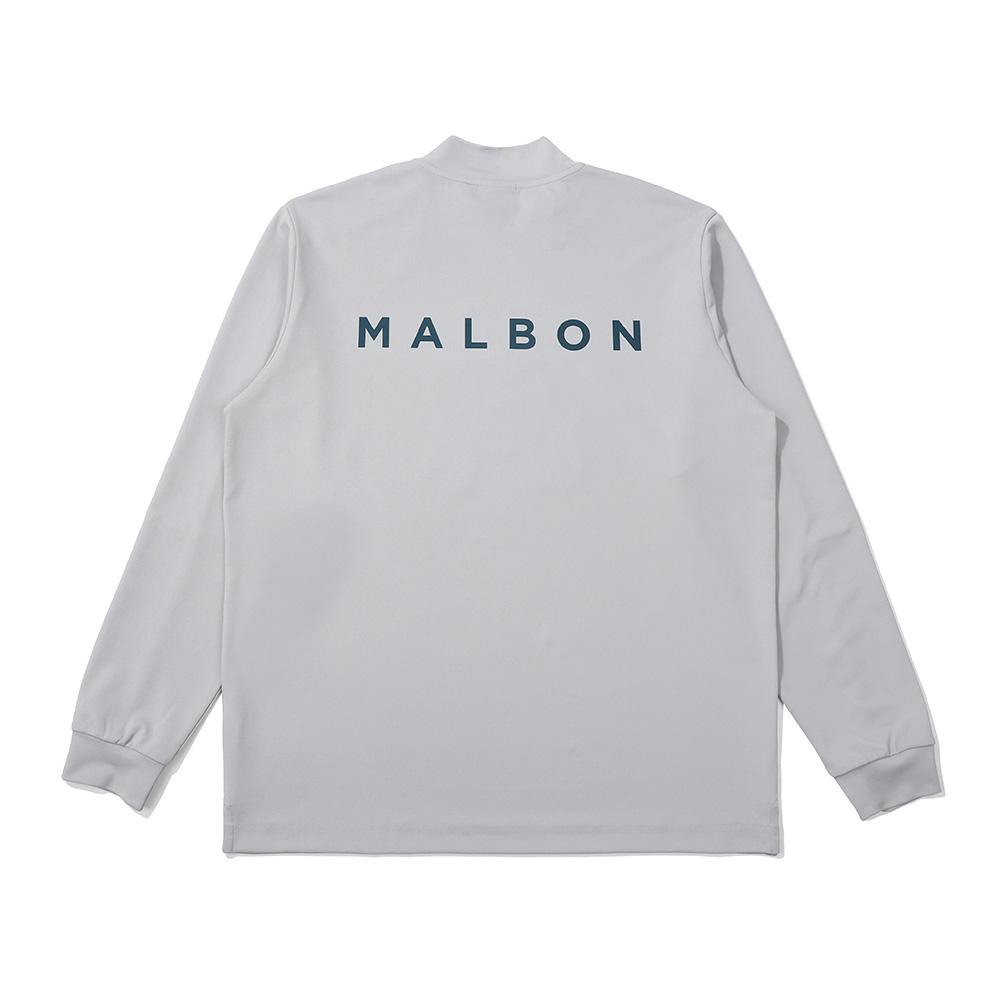 MALBON GOLF Mock Neck Middle Layer Gray (Man)