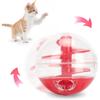 Zerodis Cat Leaky Food Toy Ball,Pet Interactive Slow Feeder Puzzle Ball Cat Treat Dispenser Toys for Bored Cats Relieve Boredom Dog Teeth Grinding