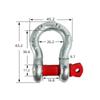 3Ton Working Load Shackle Hitch Receiver Heavy Duty Tow Shackles  Rigging Applications