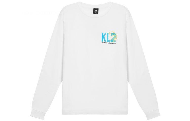 New Balance Sweatshirts Men s White Crew Neck Moderate Regular MT03611-WT L