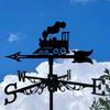 Metall Silhouette Wetterfahne Schmiedeeisen Dekorative Wetterfahne Einfache Installation Dachspitze Wind