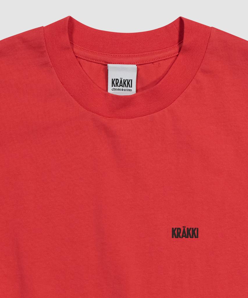 Keulaeki [Women] Basic Logo Tee_Red [Kr265Pwt404]