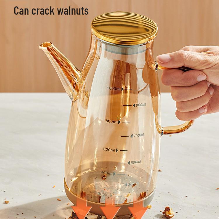 Stainless Steel Glass Oil and Vinegar Dispenser for Kitchen