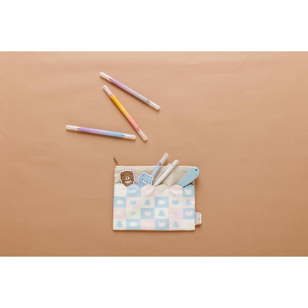 San-X Rilakkuma "Aokog No Otomari" Flat Pouch CA60501 H150 X W185mm