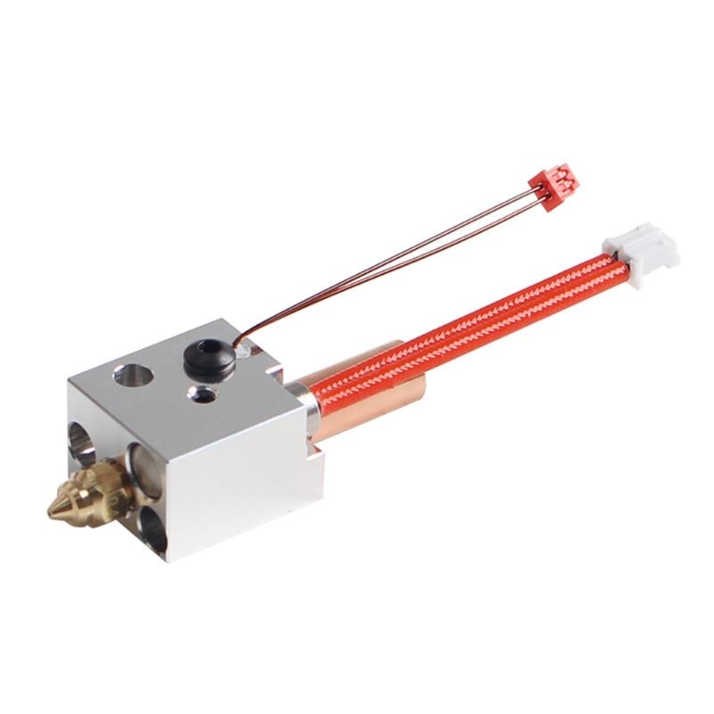 

Hotend Kit with Brass Nozzle Heating Block Thermistor Heating Wire Metal Throat Heating Rod Full Hotend Kit for SV07 1