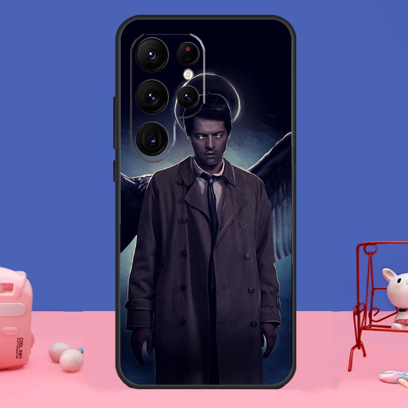Angel Castiel Supernatural Case For Samsung Galaxy S23 S24 Ultra S21 S22 Plus Note 20 Note 10 S8 S9 S10 S20 FE Cover