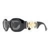 Versace Codzienne Minimalistyczne Okulary Przeciwsłoneczne o Nieregularnym Kształcie Męskie okulary przeciwsłoneczne VE4425UGB187