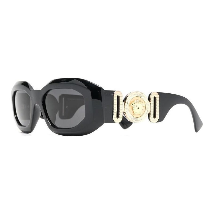 Versace Codzienne Minimalistyczne Okulary Przeciwsłoneczne o Nieregularnym Kształcie Męskie okulary przeciwsłoneczne VE4425UGB187