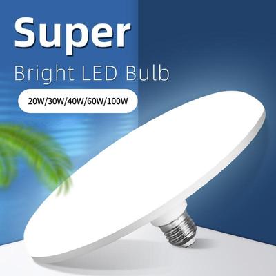 E27 20W/30W/40W/60W/100W Luci a Led Super Luminoso Lampada UFO Plafoniere a Risparmio Energetico per la Camera Illuminazione Domestica Lampadina