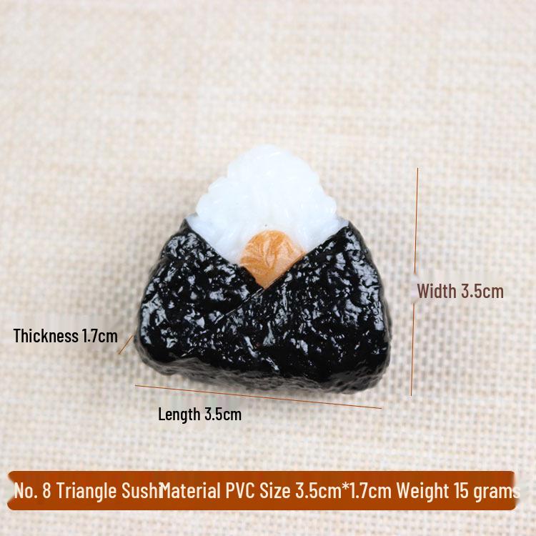 

Sushi Triangle Seaweed Rice Ball Food Model - Japanese Sushi Roll Photography Prop