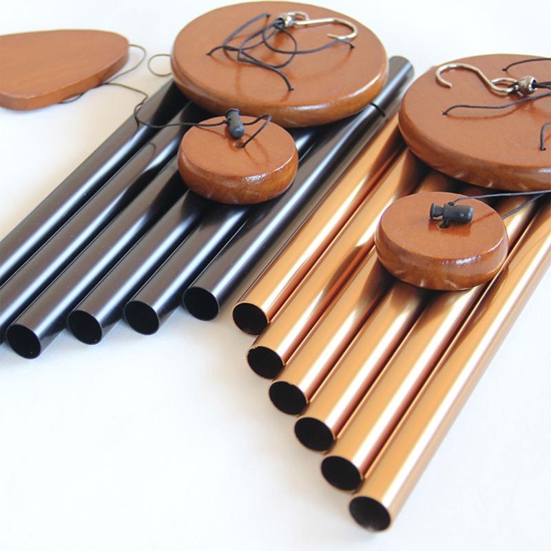 Large Wind Chimes with 6 Aluminum Thicken Tubes Melody Memorial Wind Chimes Outside Decoration Wall Hanging Wind Chime