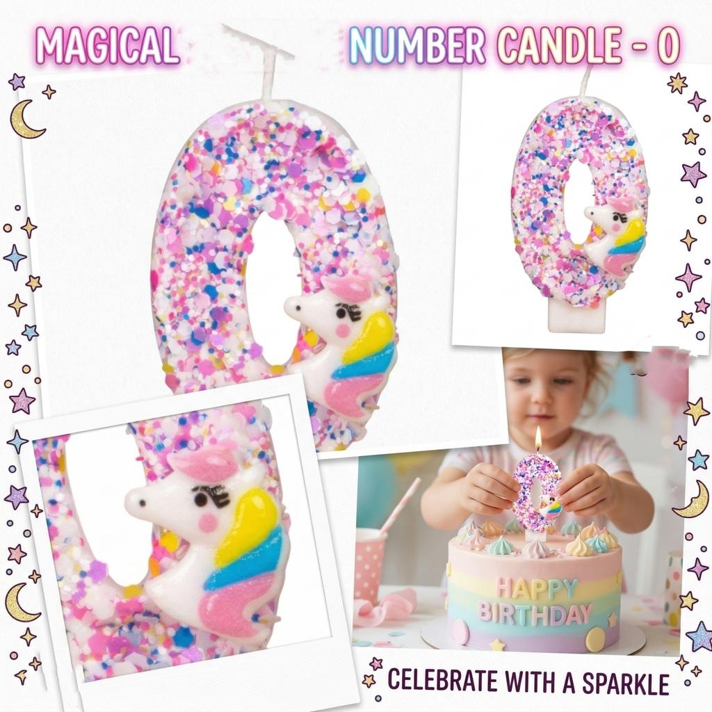 Fashion Cartoon Creative Birthday Candles Party Digital Candles