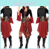 Exquisite Women Adult Pirate Costume For Halloween And Carnival Celebrations