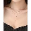 Salieri Spinel Set Silver Necklace (19Ns934)