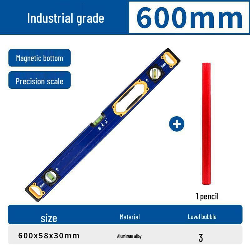 High Precision Mini Spirit Level with Strong Magnet and Aluminum Alloy Straight Edge