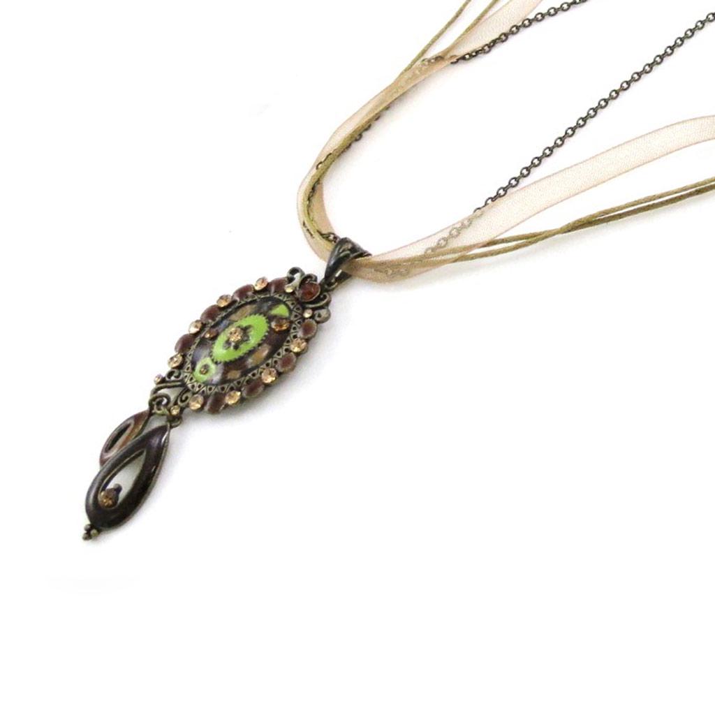 Les Trésors De Lily [E5716] - Amber 'Clèves' Designer Necklace